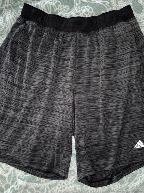 adidas Other - adidas Men’s Black & Gray Heather Athletic Shorts